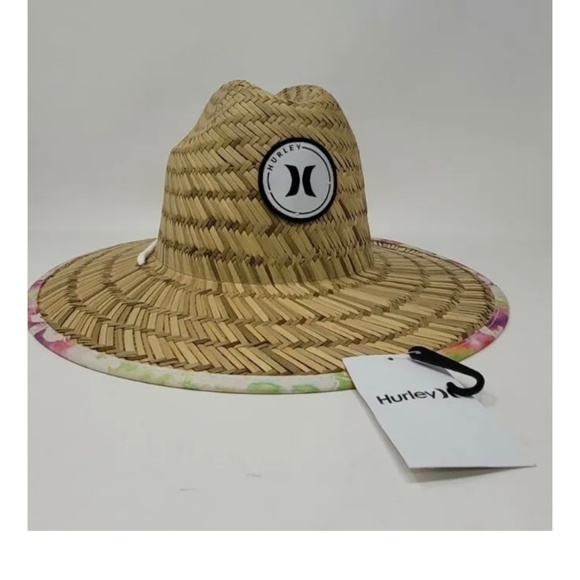 NWT Hurley Island Hop Straw Hat One Size - Picture 3 of 7